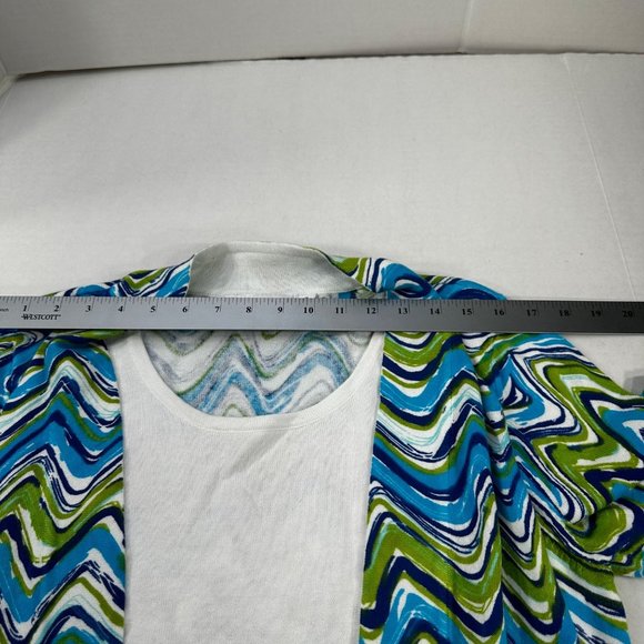 Breckenridge Women's Size Medium Blouse Long Sleeve Attached Shirt Preowned - Picture 7 of 13